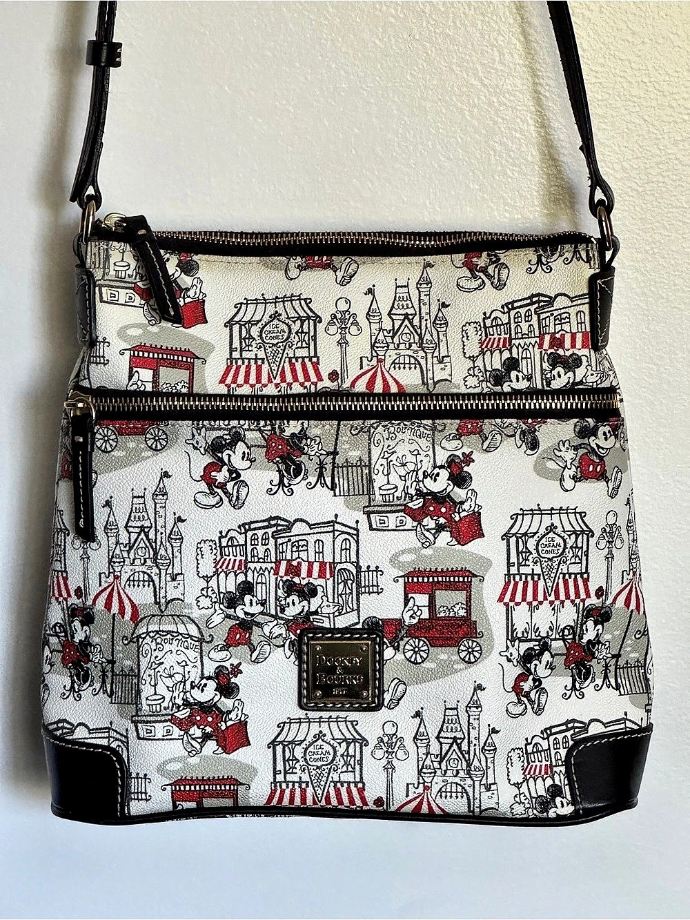 Dooney & Bourke Limited Edition 2016 Disney Mickey and Minnie Cross Body Bag